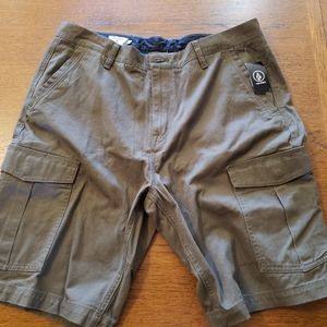 Volcom Khaki Cargo Shorts